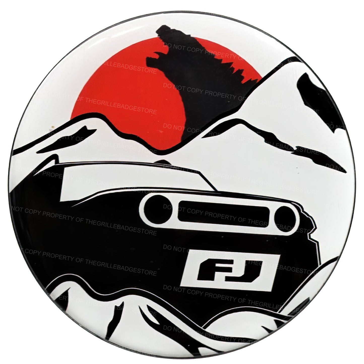 Aluminum Grille Badge Emblem For Toyota FJ Cruiser Zilla Attack