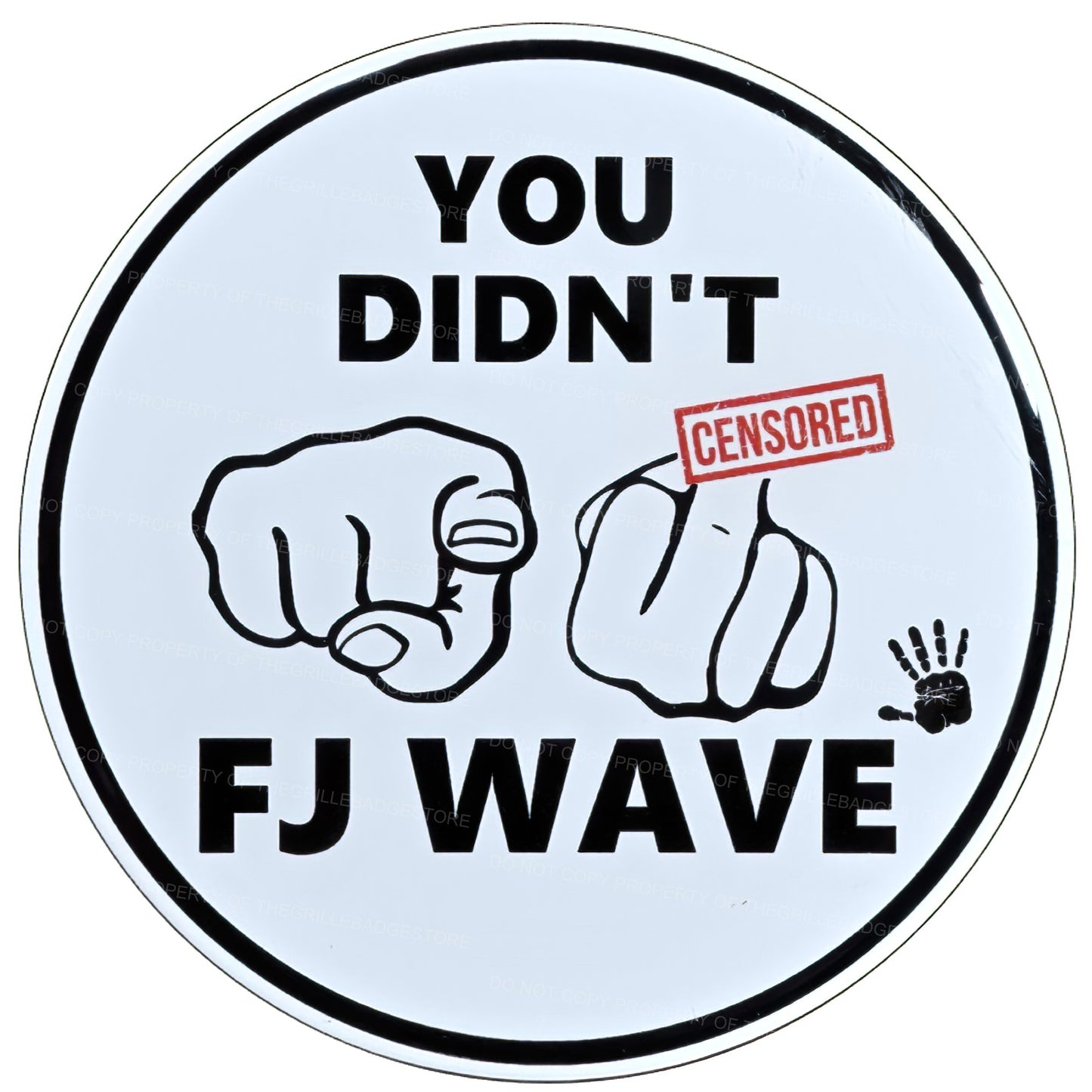 Aluminum Grille Badge Emblem For Toyota FJ Cruiser No Wave