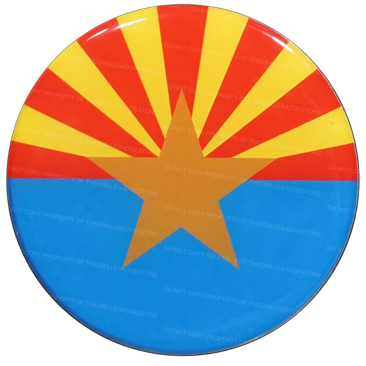 Grille Badge Emblem Fits Toyota Jeep Tacoma 4Runner Tundra Arizona Flag