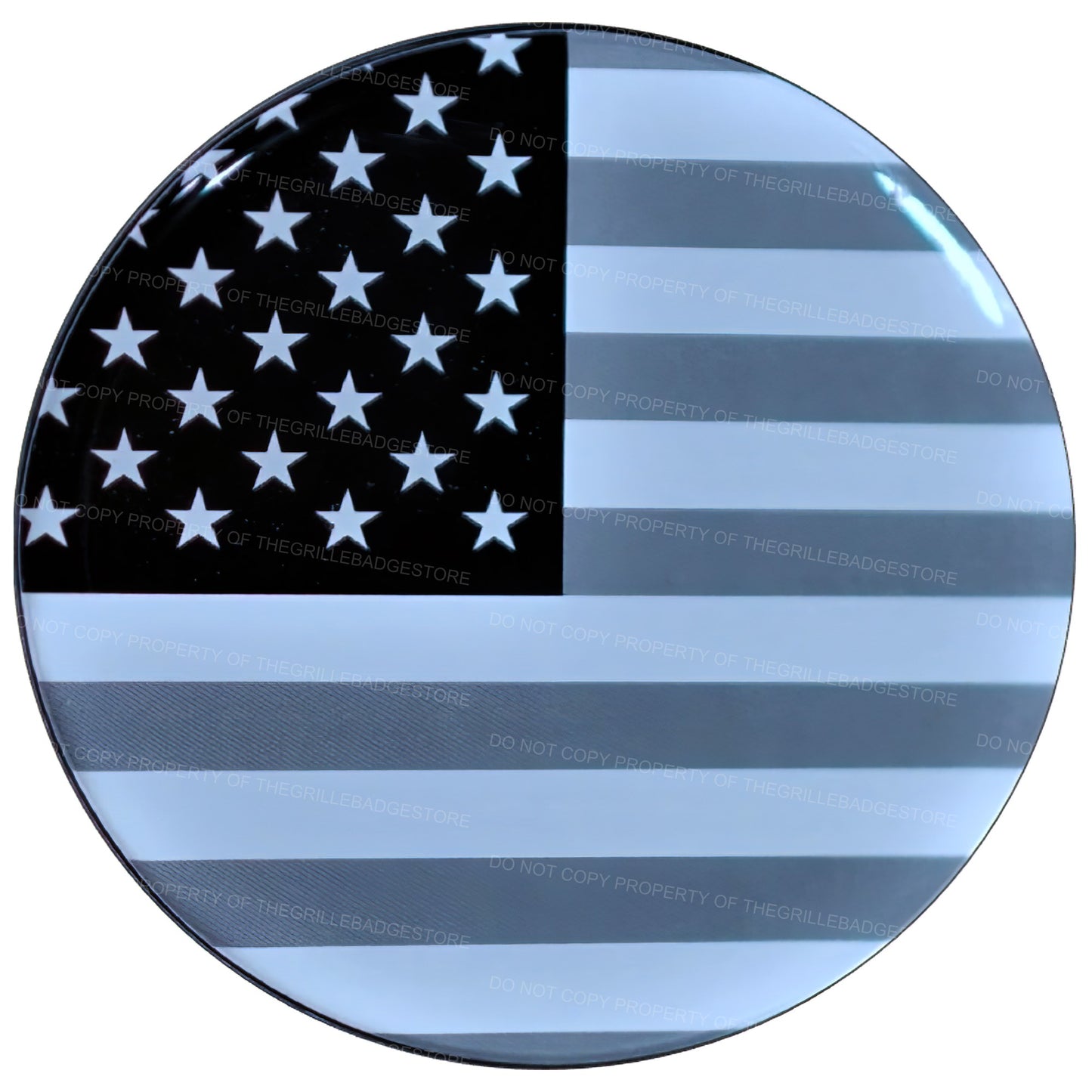 Grille Badge Emblem Fits Toyota Jeep Tacoma 4Runner Tundra USA Flag 2