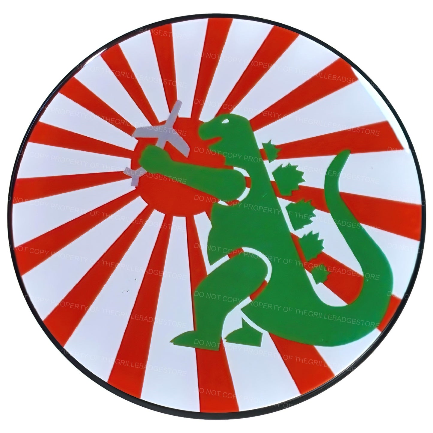 Aluminum Grille Badge Emblem Fits Toyota, Nissan, Jeep Tokyo Zilla Rated