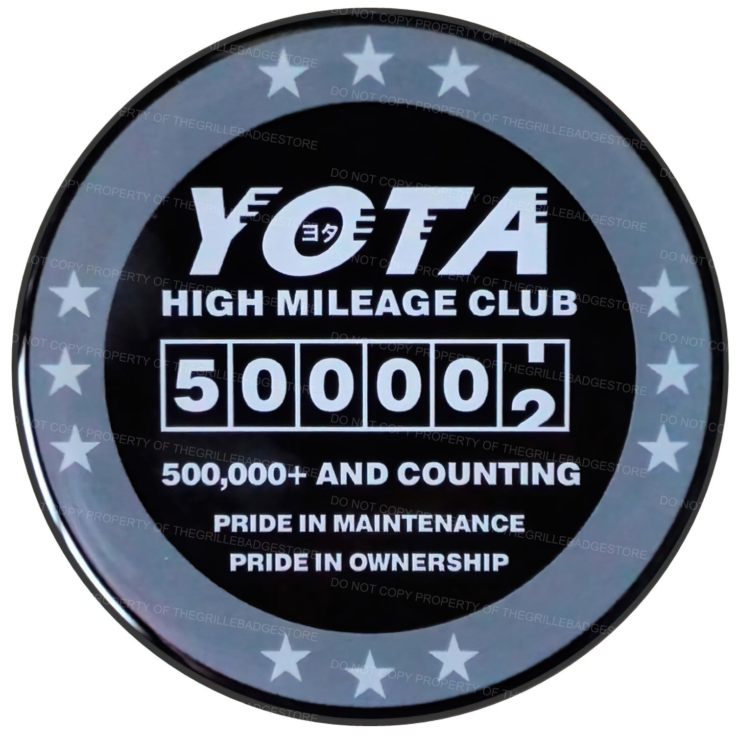 High Mileage Grille Badge For Toyota 500,000