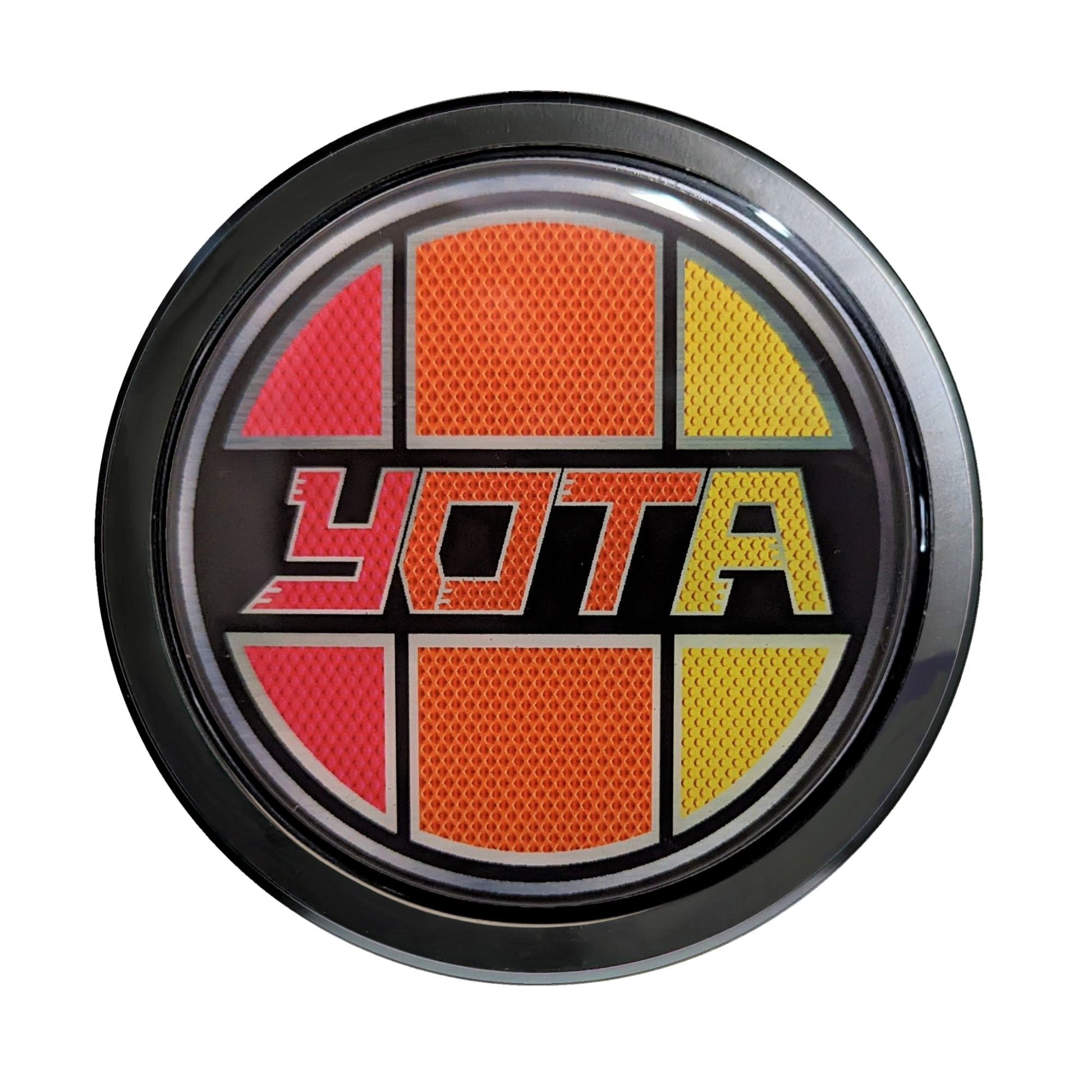 Visit www.thegrillebadgestore.com Huge Collection of Badges! Mountain, Stripe, Retro, Pop Culture & More Standard Grille Badge Mountain Style (Not Acrylic) Aluminum With Resin Center, Full 1 Year Warranty - Blackout emblems and overlays are popular, but add a splash of color to your grille badge on Tacoma, FJ Cruiser, 4Runner, Tundra, Lexus GX and LX, Landcruiser and Domestics like Ram, Jeep, Ford and Chevy). We have also found Subaru, Nissan Frontier and Titan owners love our grille badges! TEQ