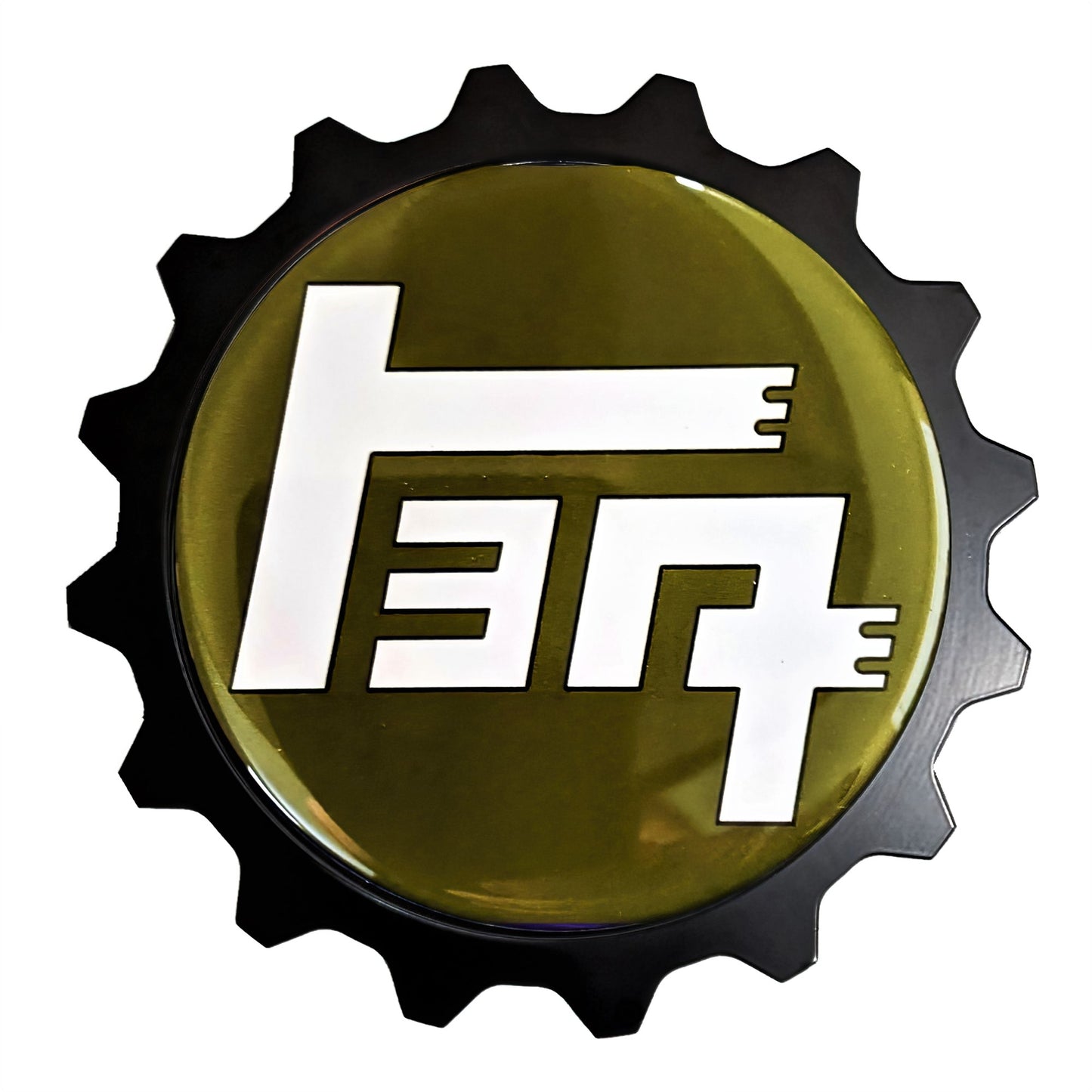 Aluminum Grille Badge Emblem For Toyota TEQ Green