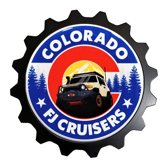 Aluminum Grille Badge Emblem Colorado FJC Club RIP Jack (Discontinued)