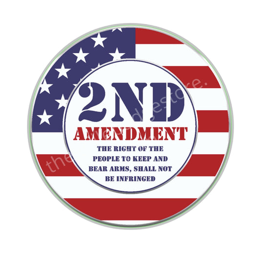 2nd Amendment 2A Sticker - GBS Design - 3" Size