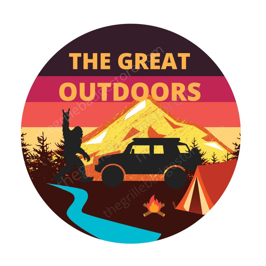 Great Outdoors Fits 4x4 Sticker Fits FJ - Original GBS Design -  3.5" Size