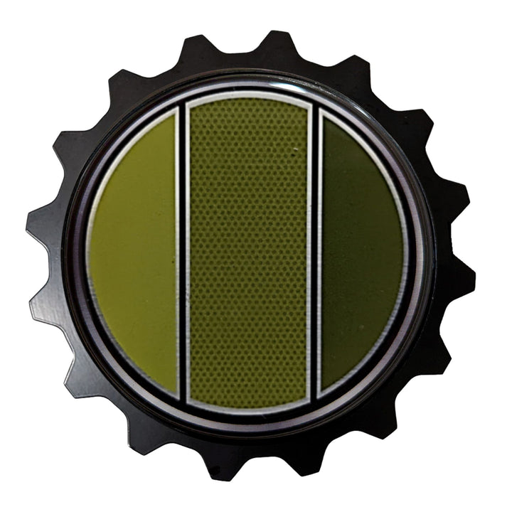 Aluminum Grille Badge Emblem For Toyota Classic Tri-Color Green ...